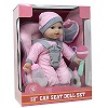 Baby Doll Car Seat Carrier Backpack with 12 Inch Soft Body Doll and Accessories