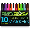 CraftyCroc 10 Neon Liquid Chalk Markers