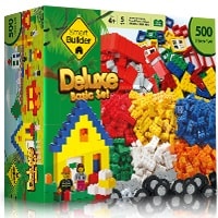 Smart Builder Toys 500 Piece Deluxe Basic Building Set for ages 4+